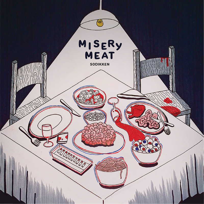 Misery Meat table setting