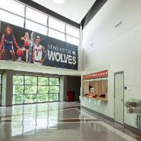 View of the concourse and concession stand