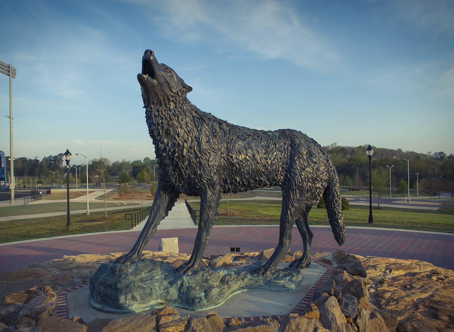 Wolf statue