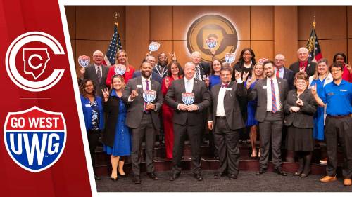 Cobb County District and UWG professors group photo