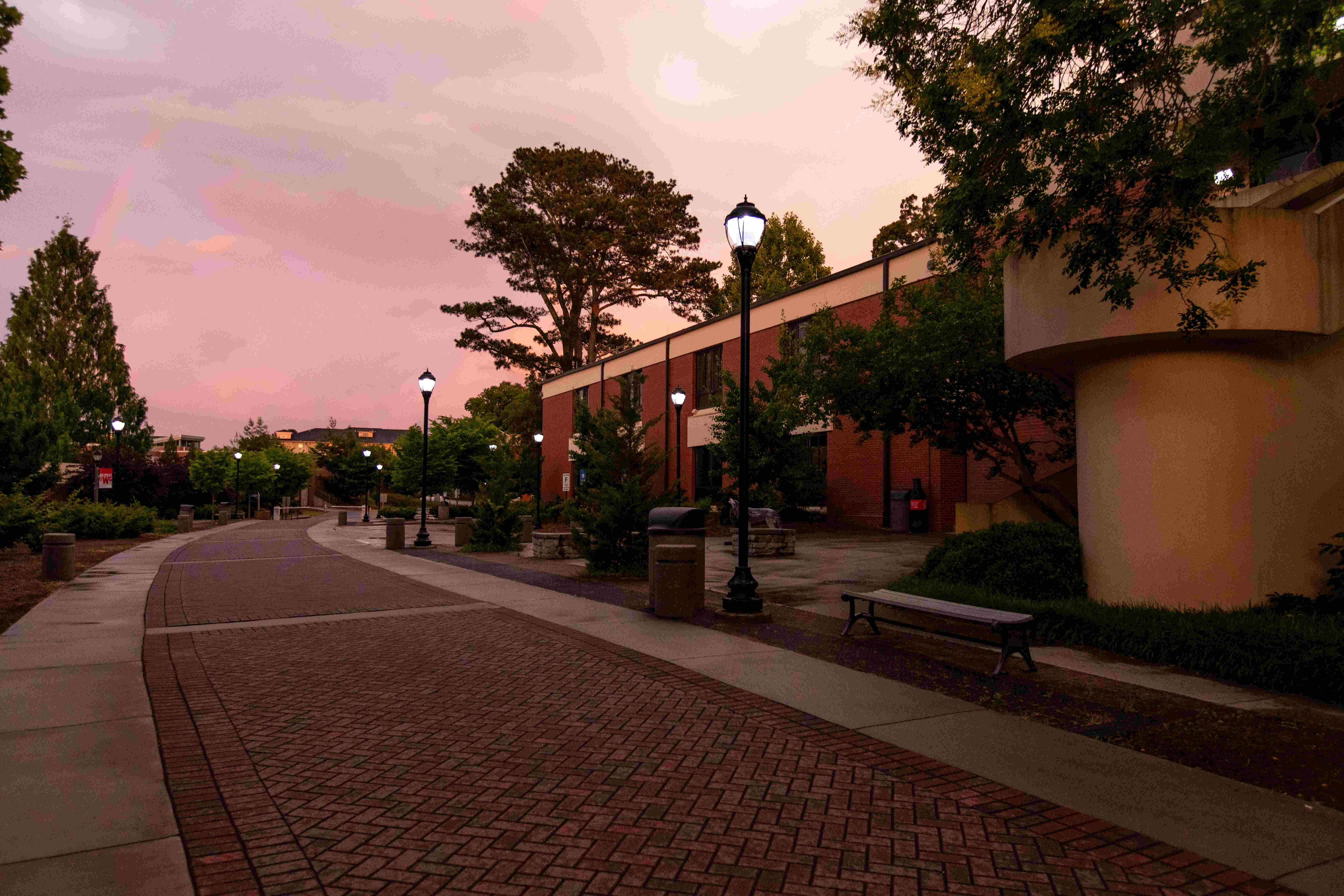 Sunset outdoors at UWG