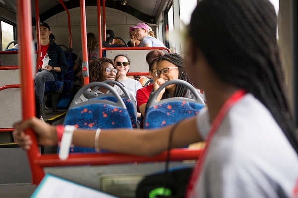 Students on the bus