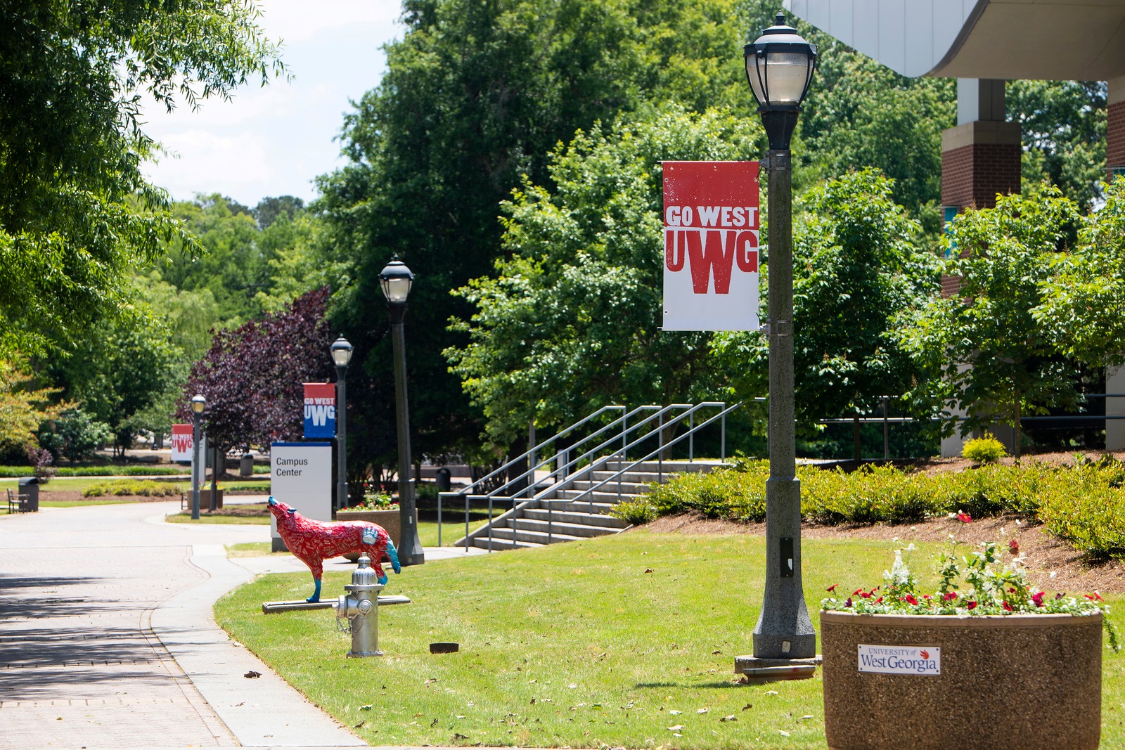 Main campus walkway