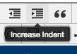 Increase Indent