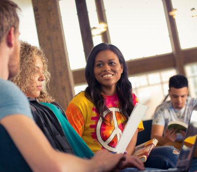 students study together