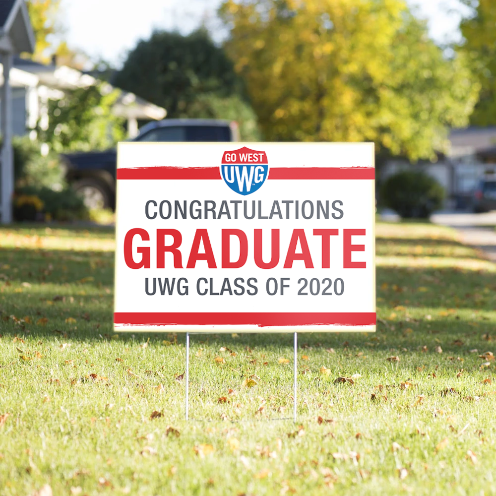 graduate yard sign