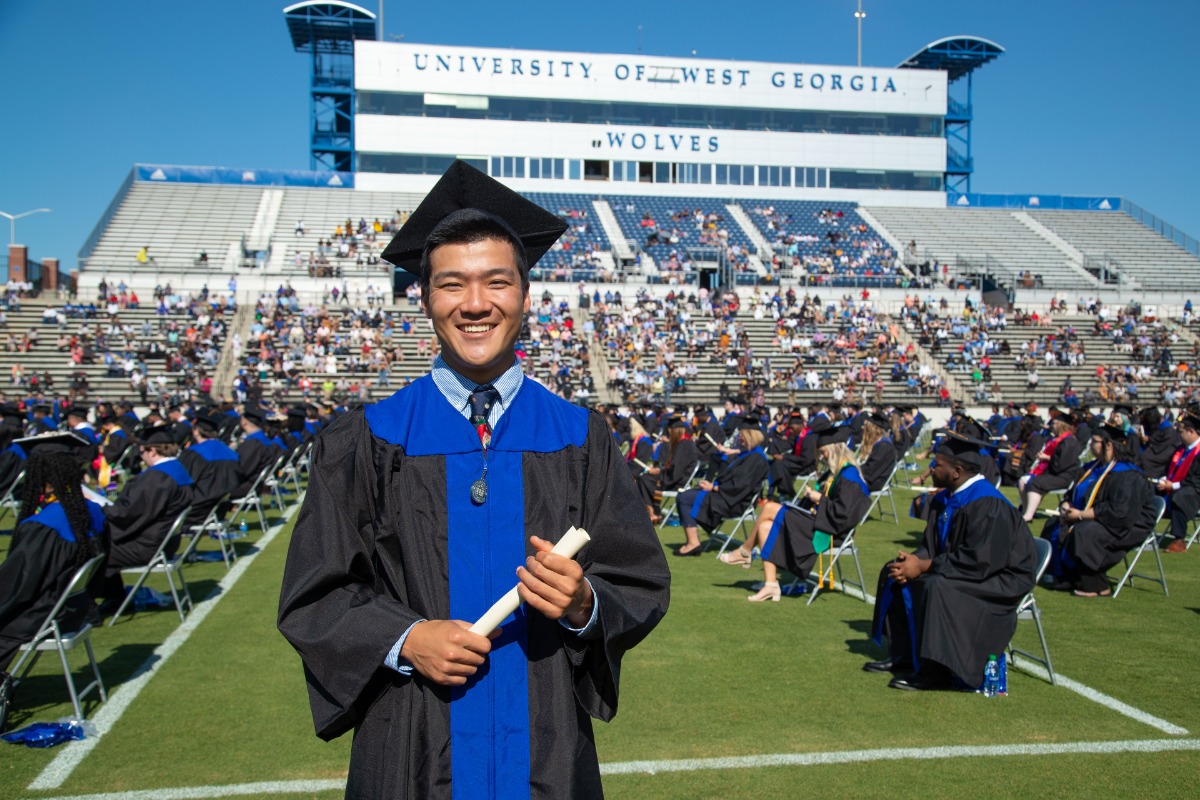 graduate at University Stadium