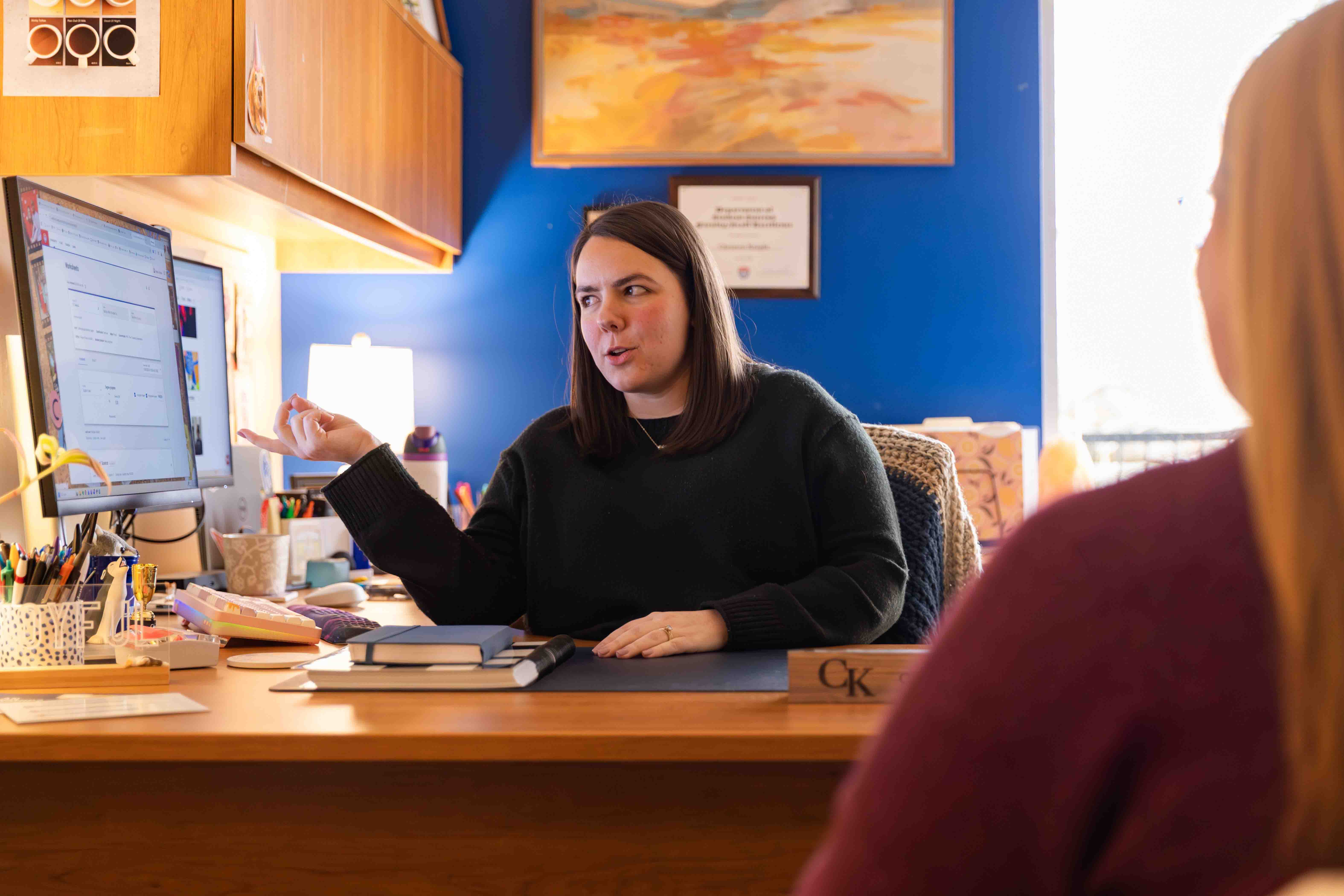 Student being advised