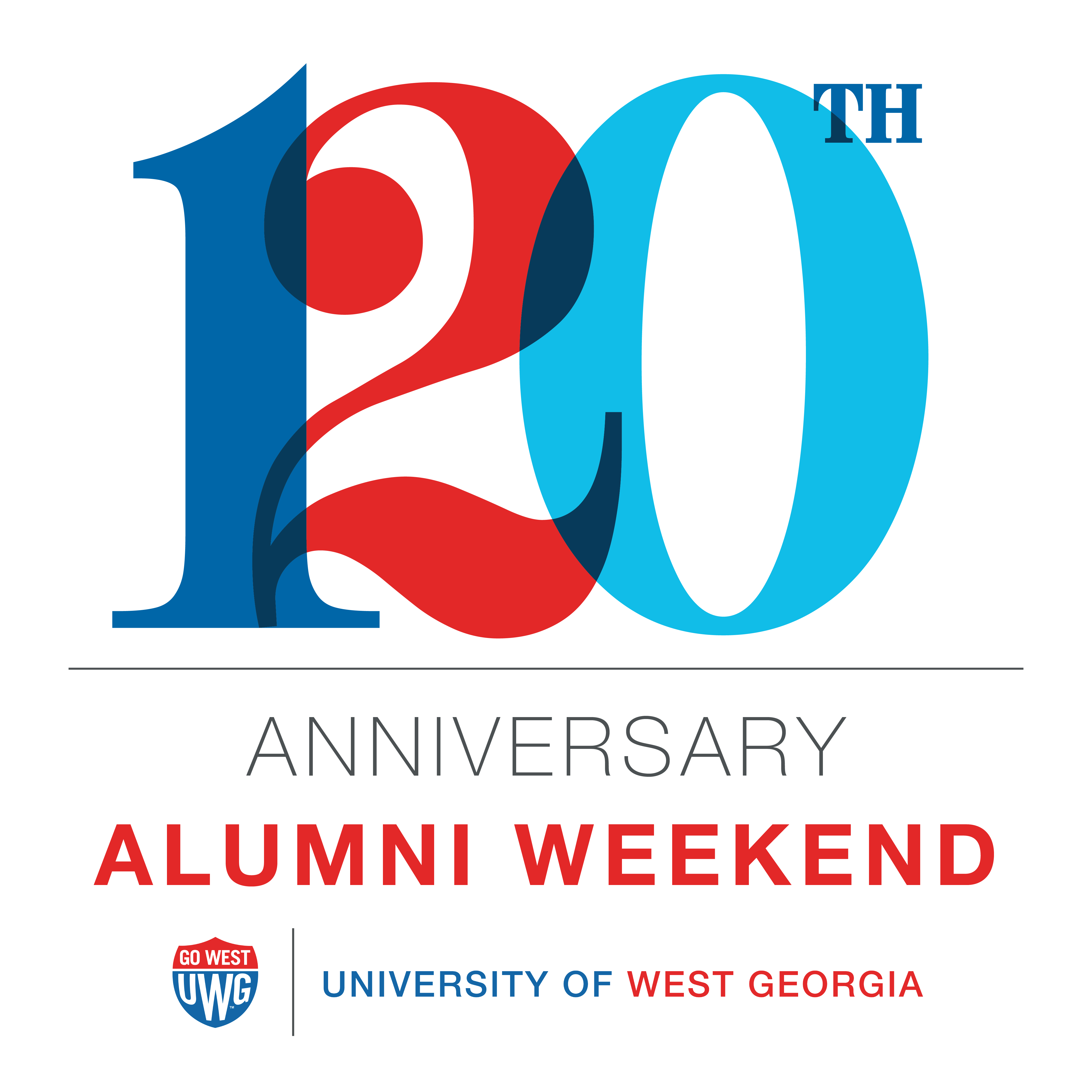 Brave like a wolf alumni weekend logo