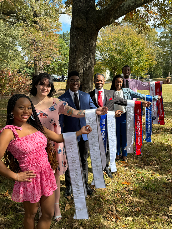 Homecoming Winners with Sashes