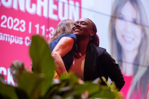 Stephanie Stuckey and Student