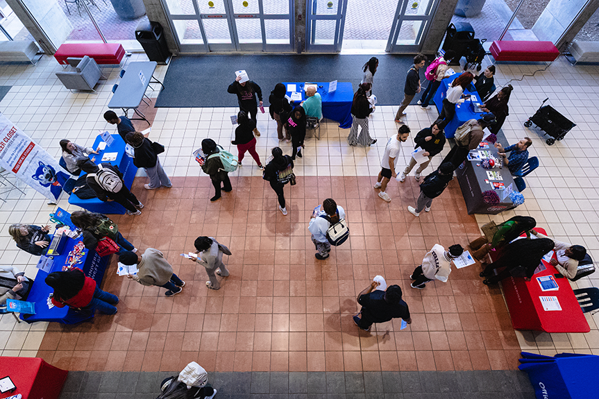 aerial shot of tabling in TLC
