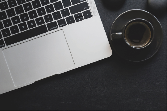 laptop and coffee cup