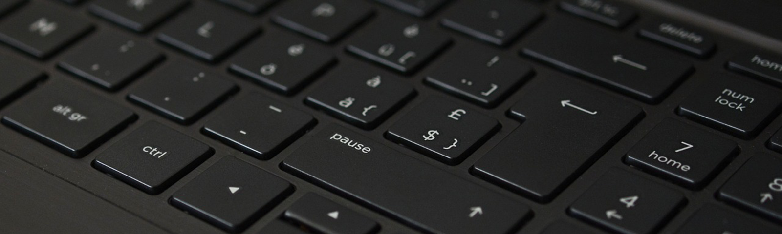 Closeup of keyboard.