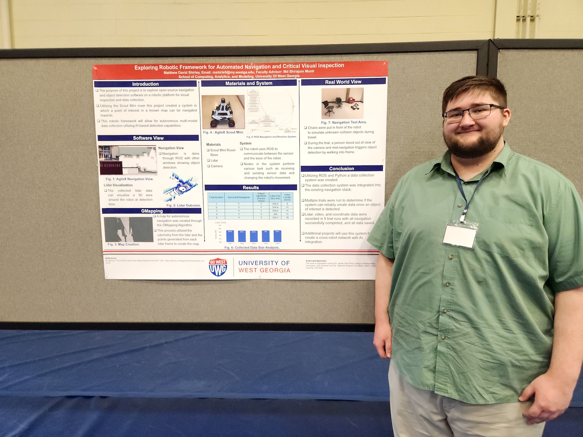 Poster presentation by student Matthew David Shirley