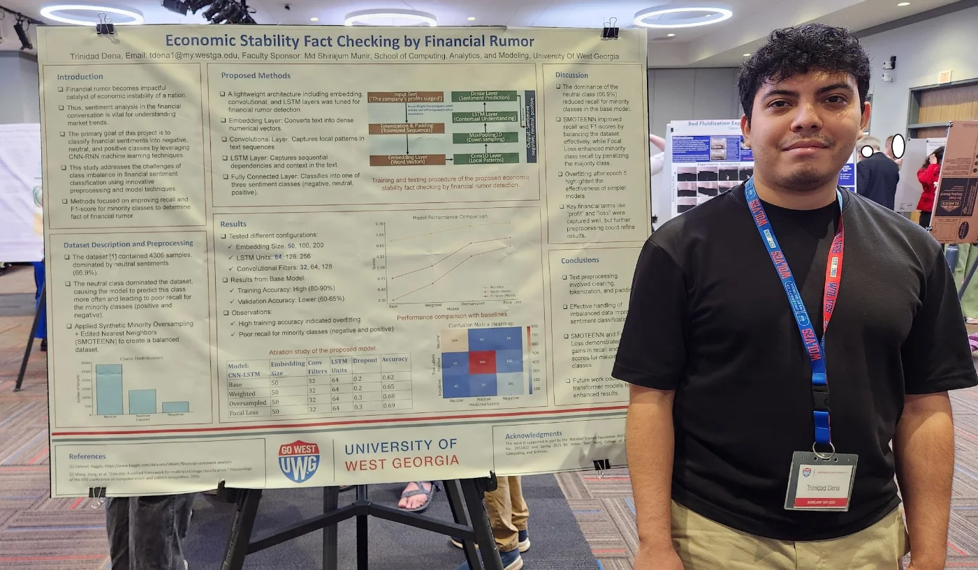Poster presentation by student Trinidad Dena