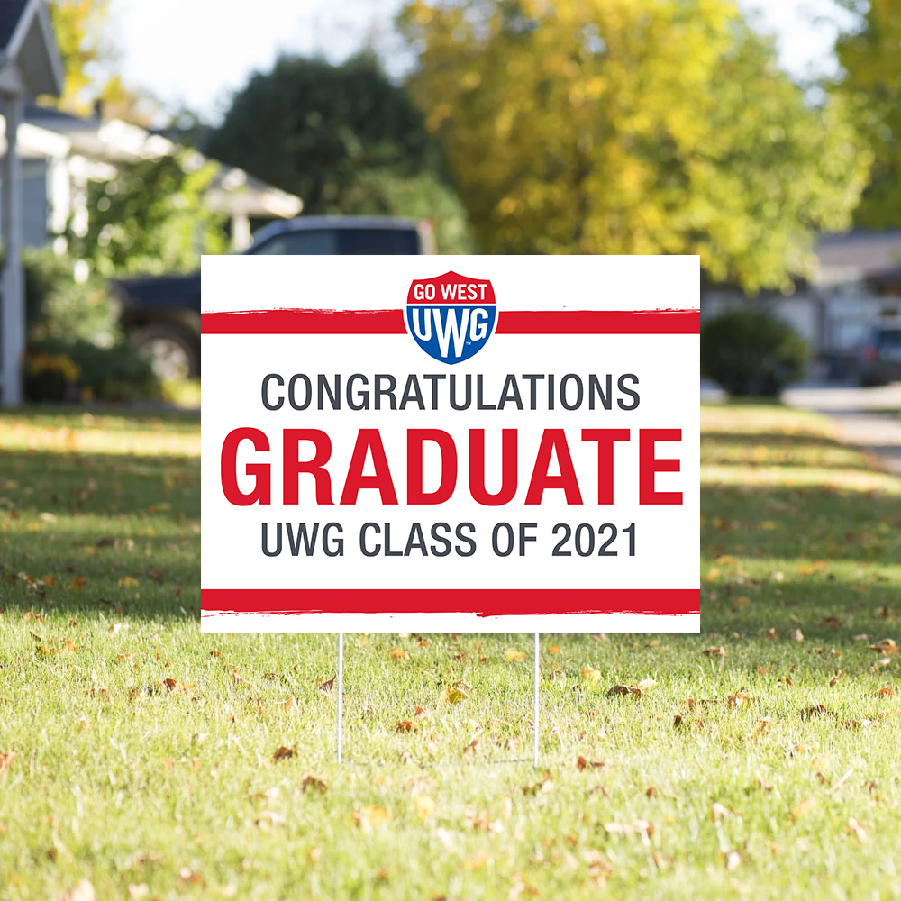 graduate yard sign