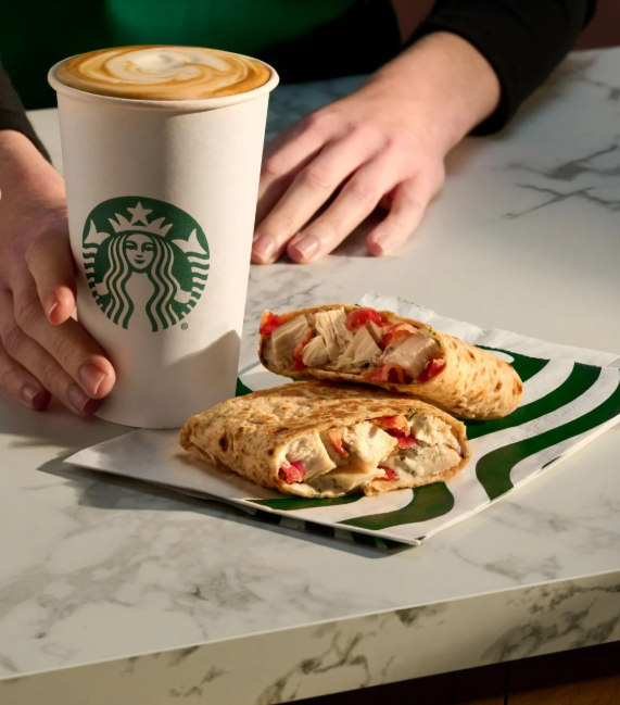 Starbucks fall drink protein wrap