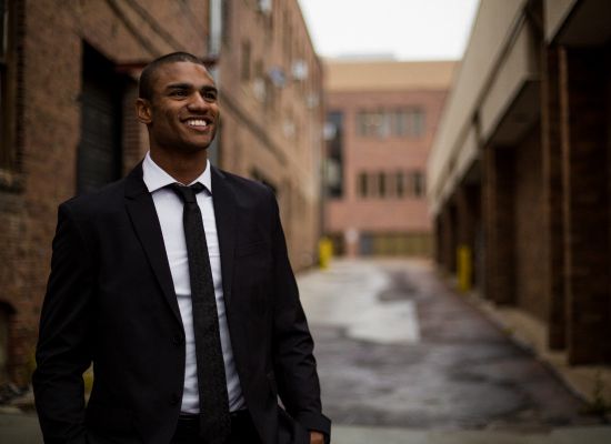 Male in suit