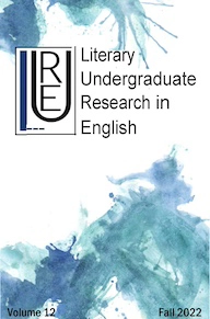 LURe journal cover with blue-green abstract watercolor design