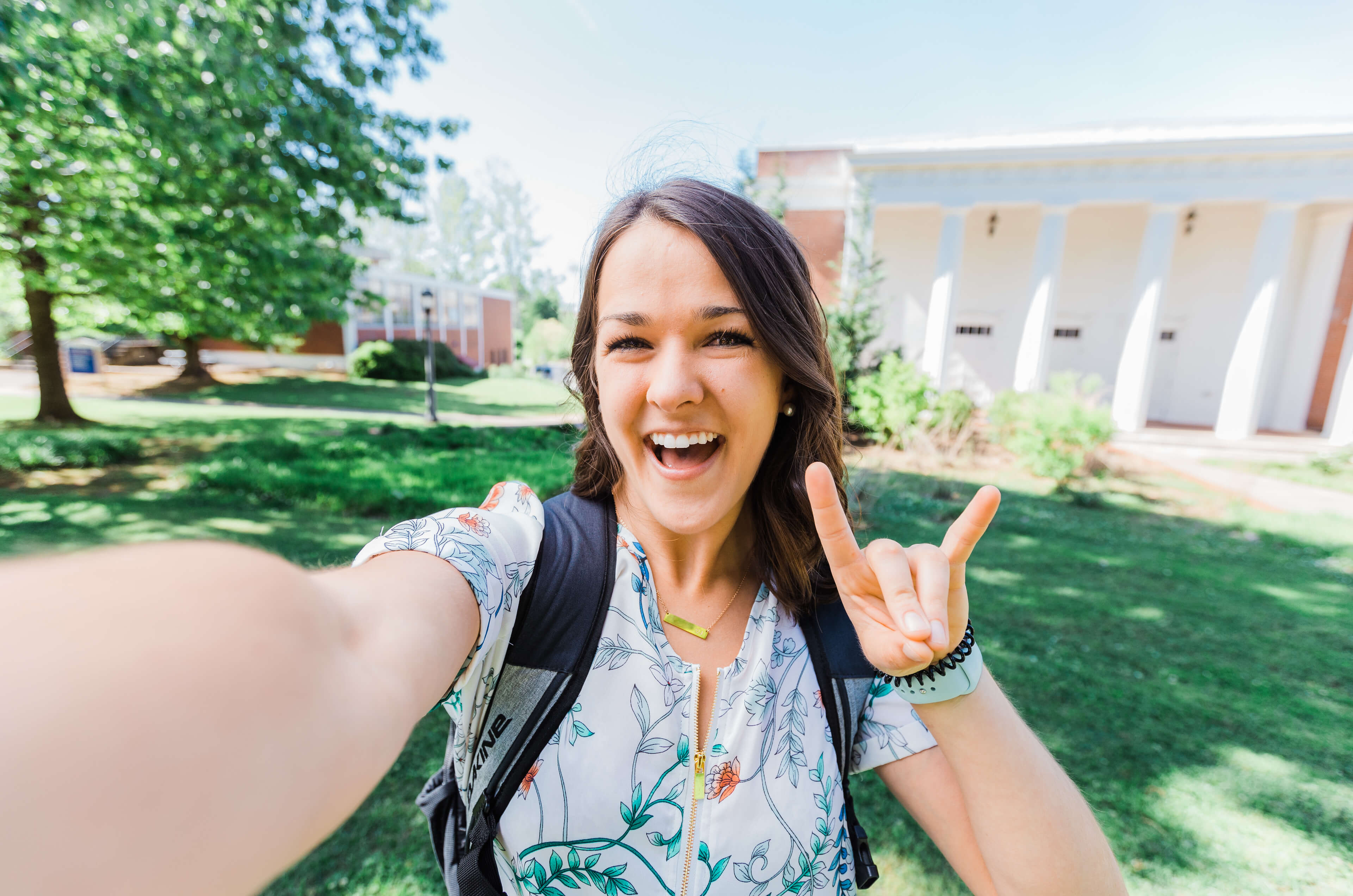 female student smiling