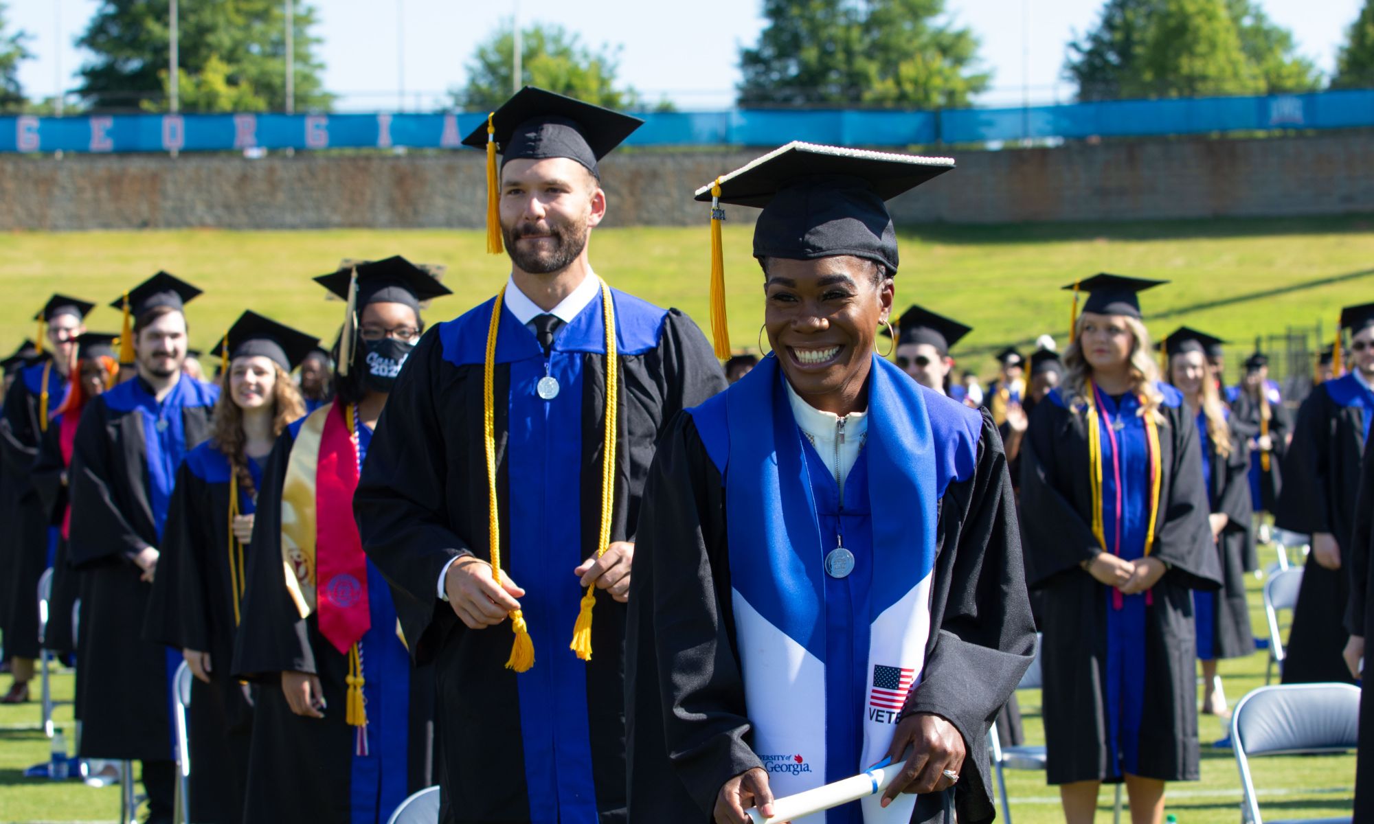 UWG students graduating.