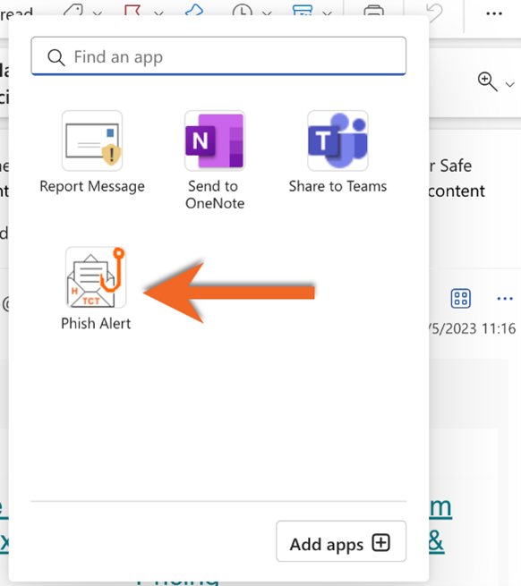 Outlook Phishing Alert App Outlook Phishing Alert App