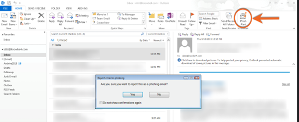 Outlook Desktop Phising Alert Button Outlook Desktop Phising Alert Button