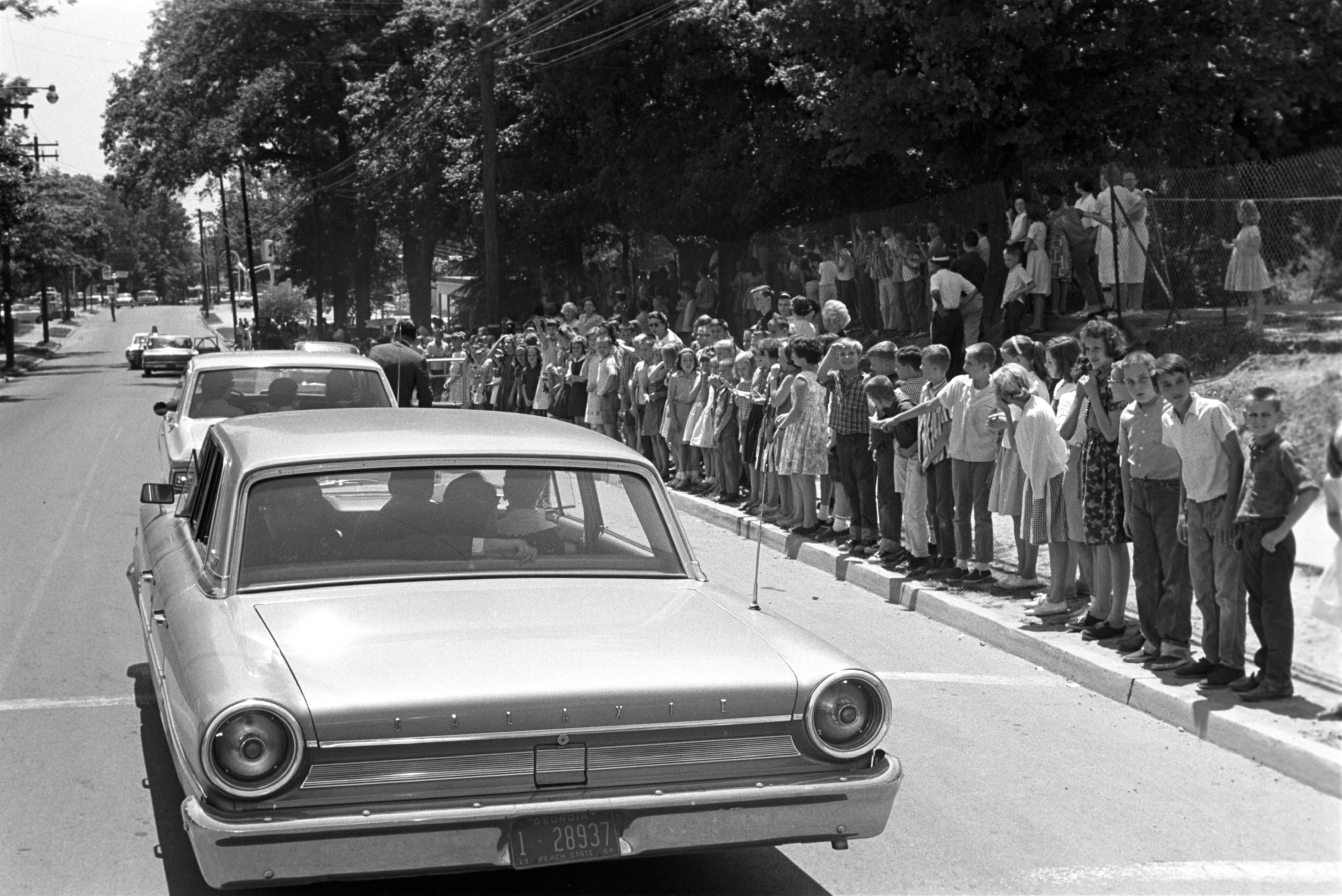 Driving past the Maple Street School