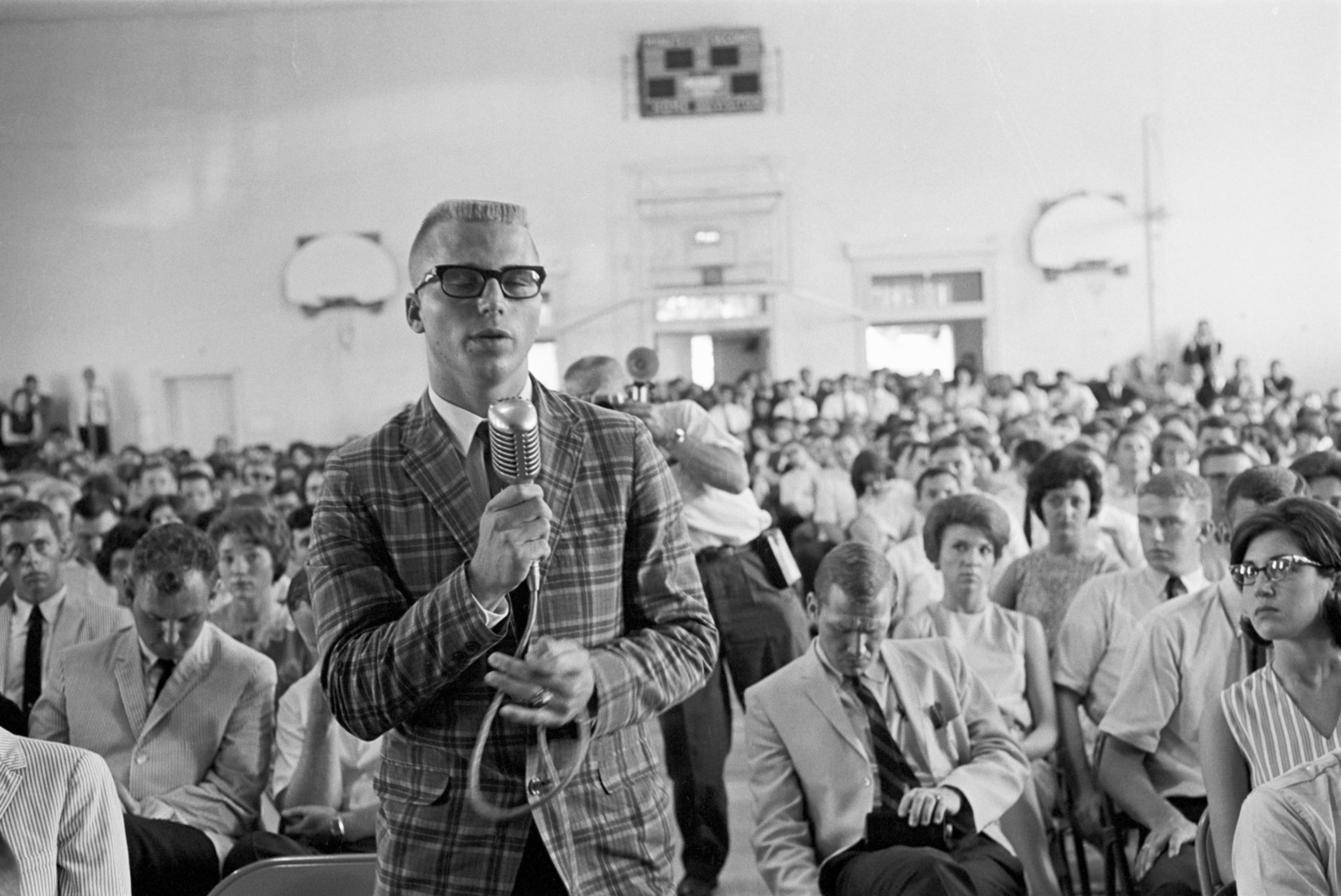 A student asking Robert Kennedy a question