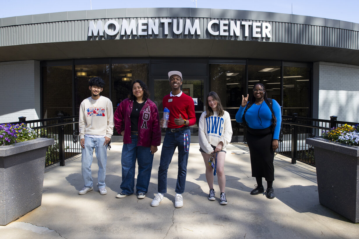 Students in front of MC