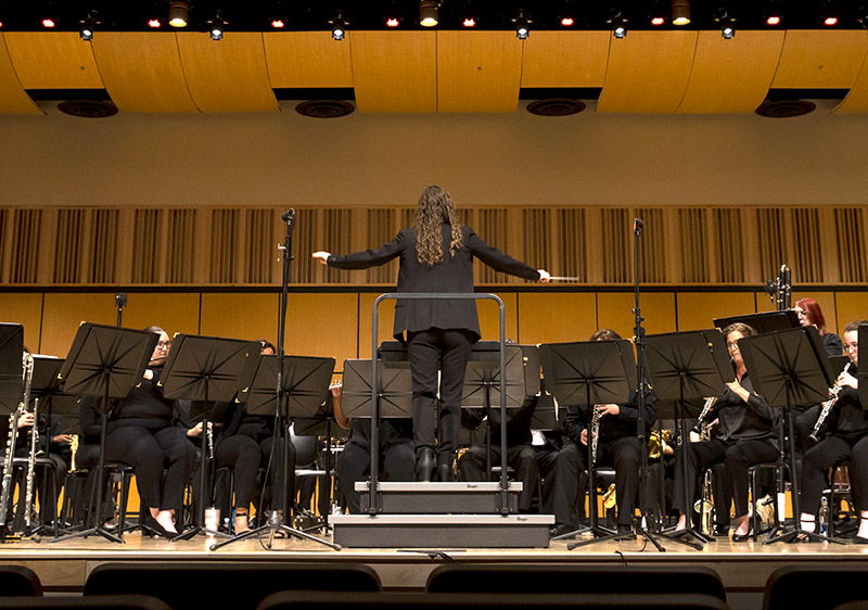 UWG student conducting