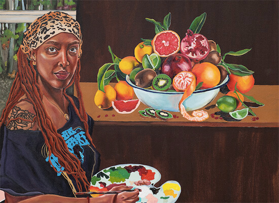 Sometimes You Just Want Fruit, painting by Ariel Dannielle