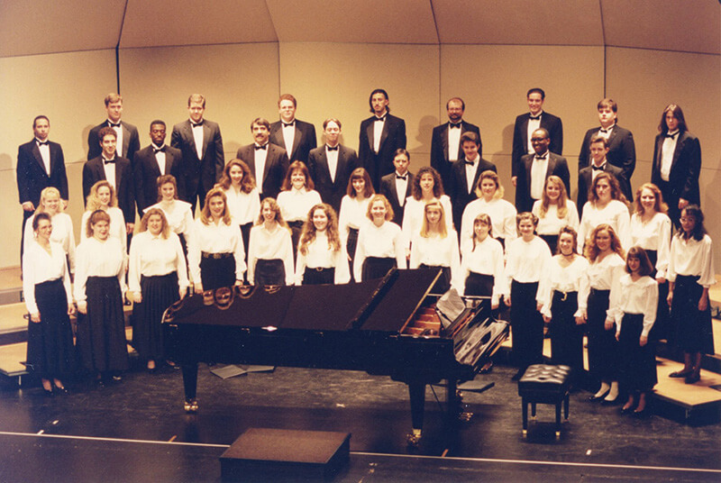 Choir, 1994, with Steffanie Brown front row and fifth from left