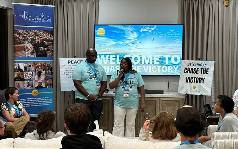 Tracy and Kiki welcome families to Chase the Victory.