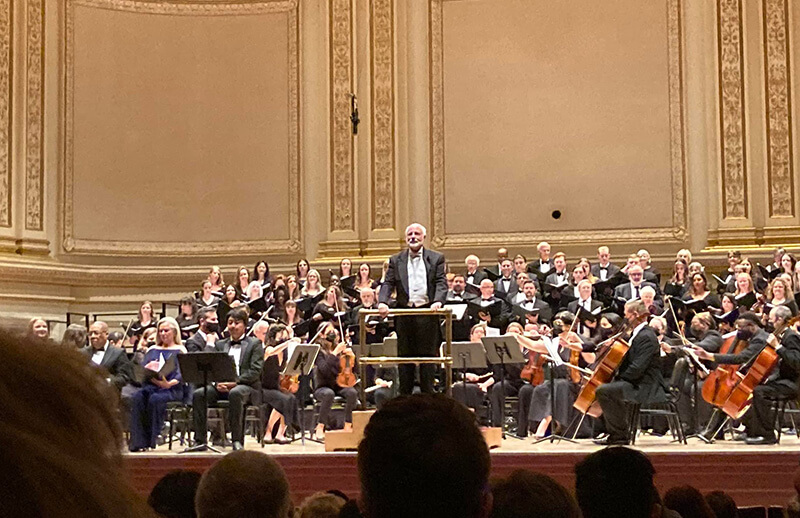 At the legendary Carnegie Hall, UWG’s Dr. Kevin Hibbard recently led a chorus that included 16 UWG alumni.
