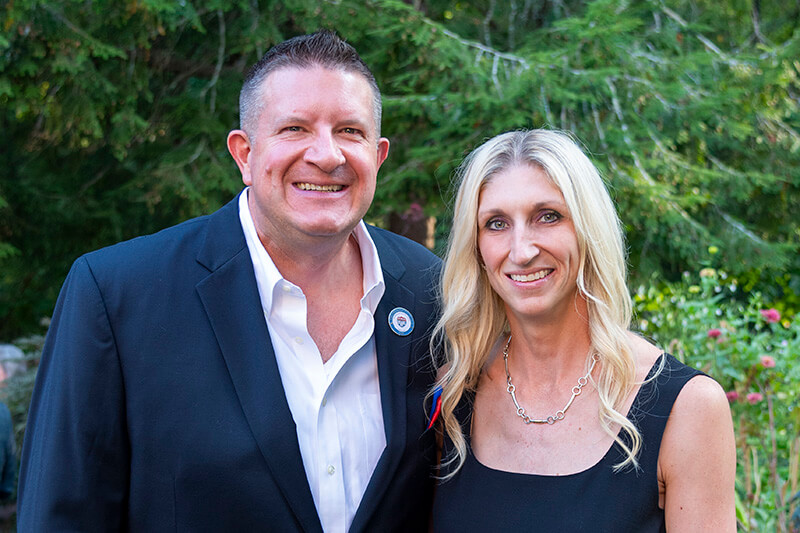 UWG alumnus David Johnson with wife, Jackie