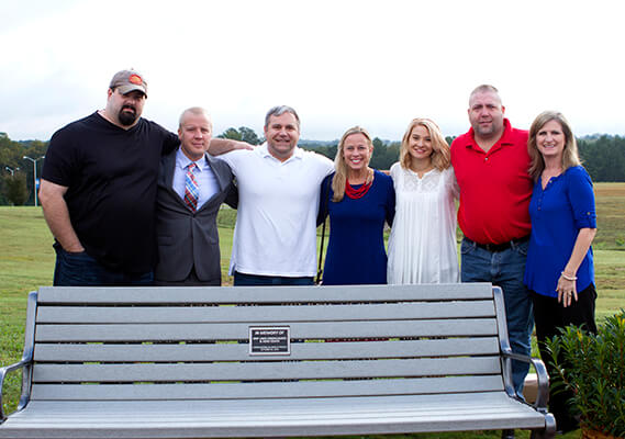 L to R: Mike Jones, Chad Houck, Michael Snyder, Kim Test, Mandy Shierling Hill, Paul Ball and Coach Sherry Cooney 