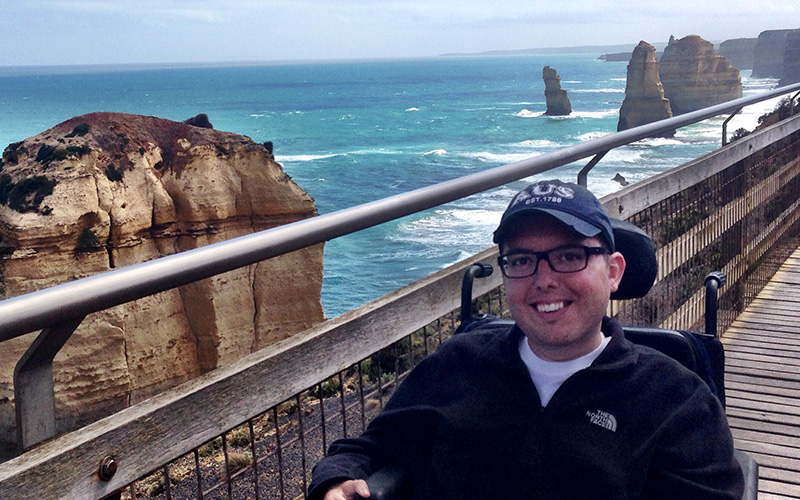 Cory Lee Woodard on the Great Ocean Road, Australia