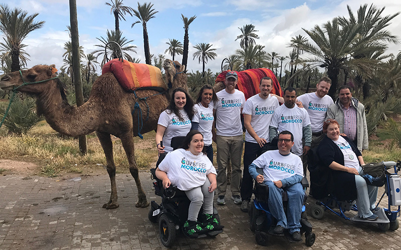 Cory Lee Woodard with Curb Free Tour Group, Morocco