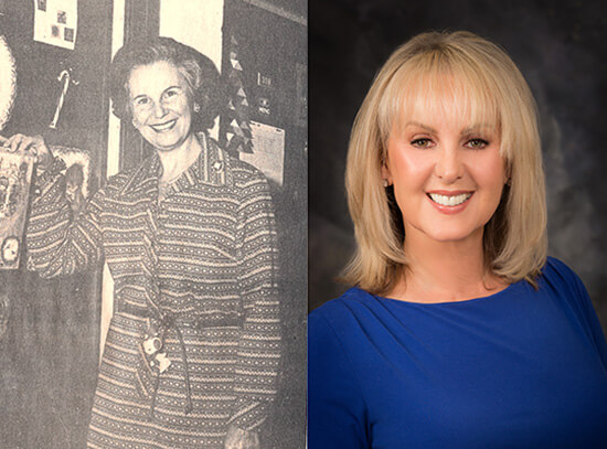 Composite image of Inge Manski Lundeen and Dr. Nancy Irwin