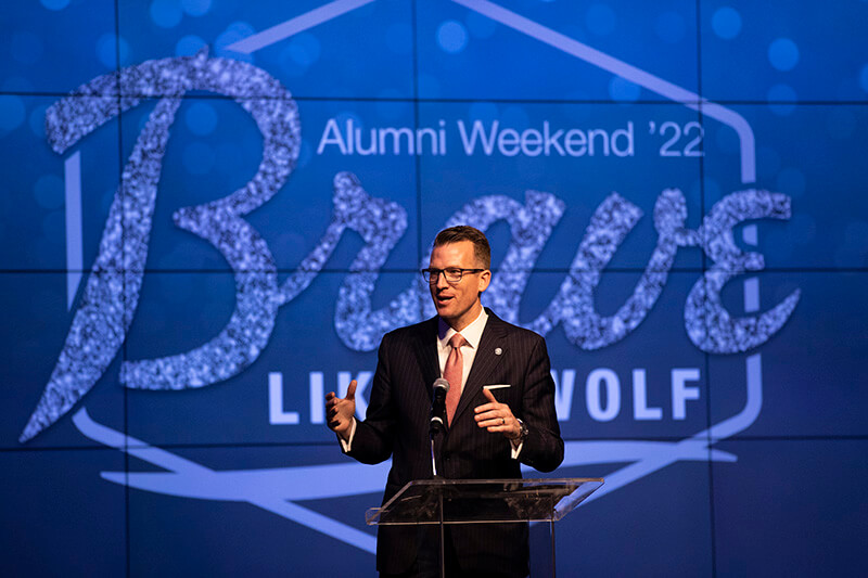 UWG President Dr. Brendan Kelly, pictured above at last year's festivities, will again make an appearance.