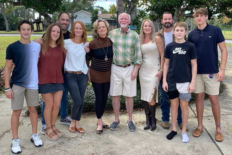 Mack Barnes and family