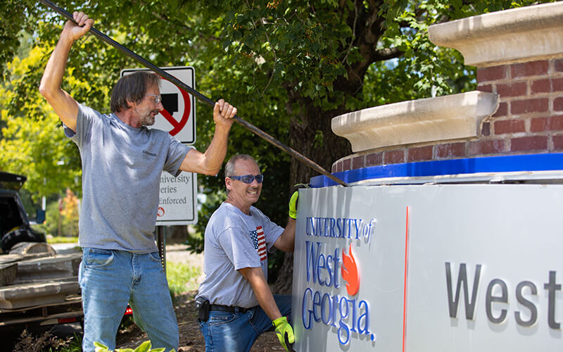 UWG Entrances Receive Makeover from Alumni-Operated Company