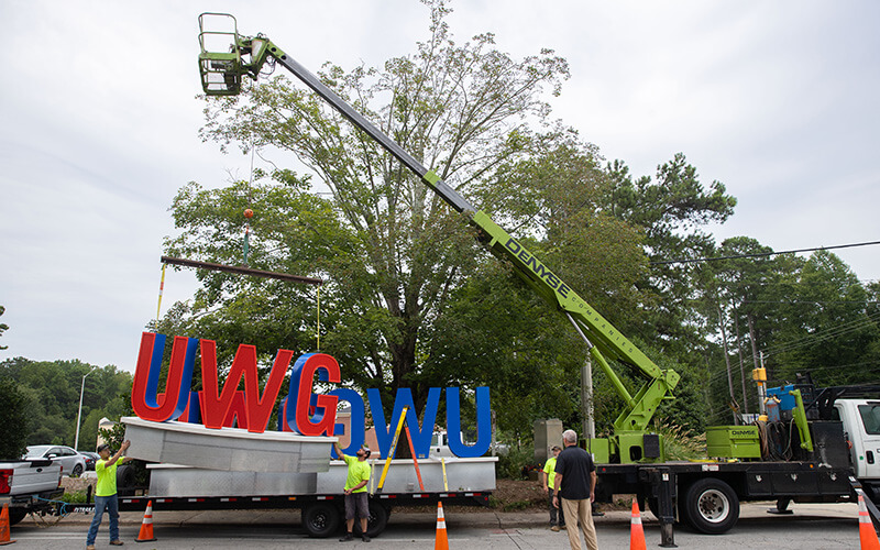 UWG Entrances Receive Makeover from Alumni-Operated Company