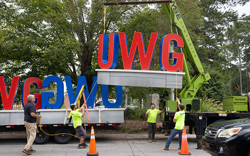 UWG Entrances Receive Makeover from Alumni-Operated Company