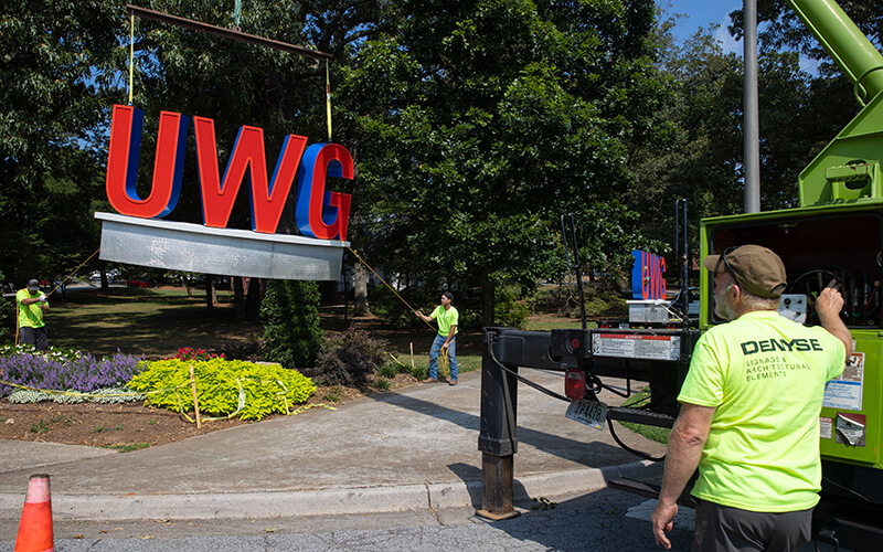 UWG Entrances Receive Makeover from Alumni-Operated Company