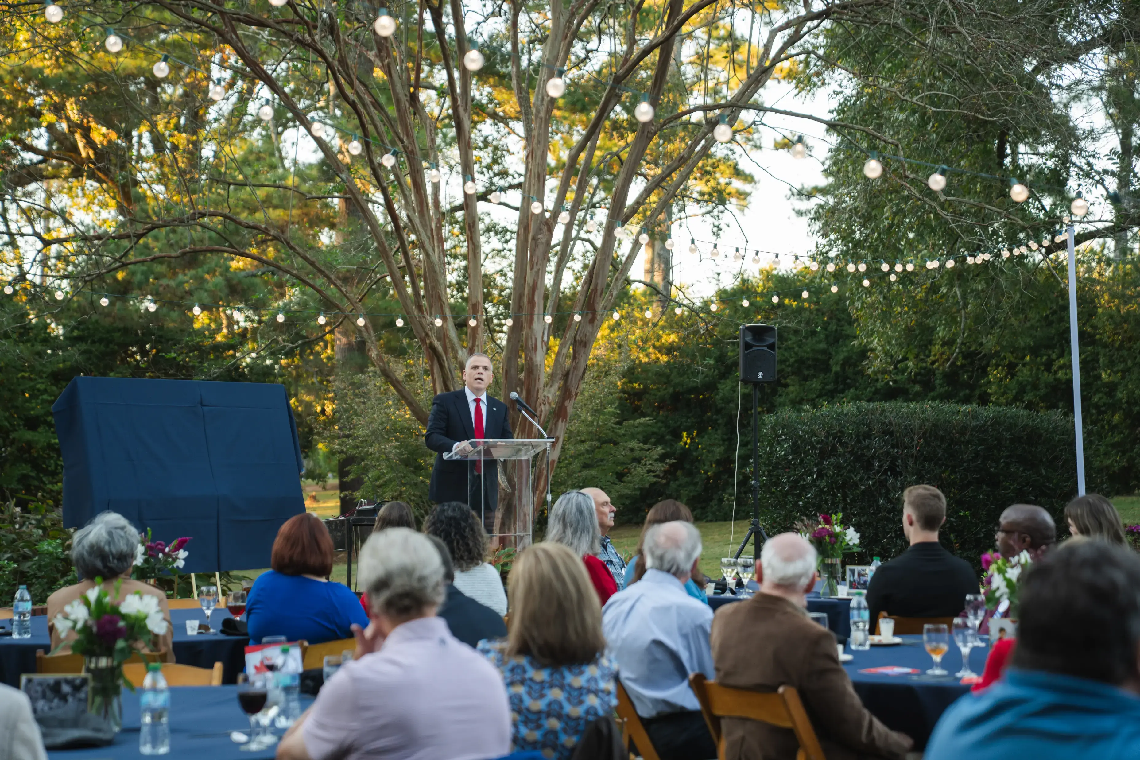 UWG President Dr. Michael Johnson speaks at A Day celebration