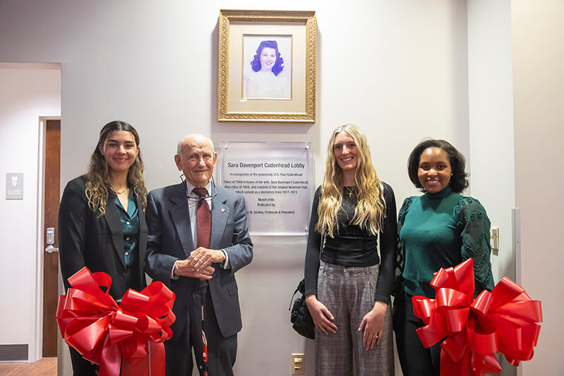 Paul Cadenhead with Davenport Cadenhead Scholarship recipients