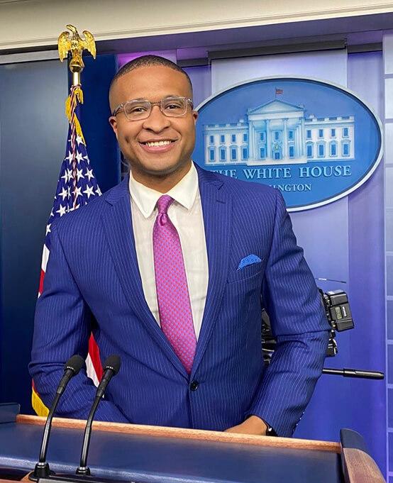 Forges, who majored in political science, said covering the White House is one of his most favorite assignments.
